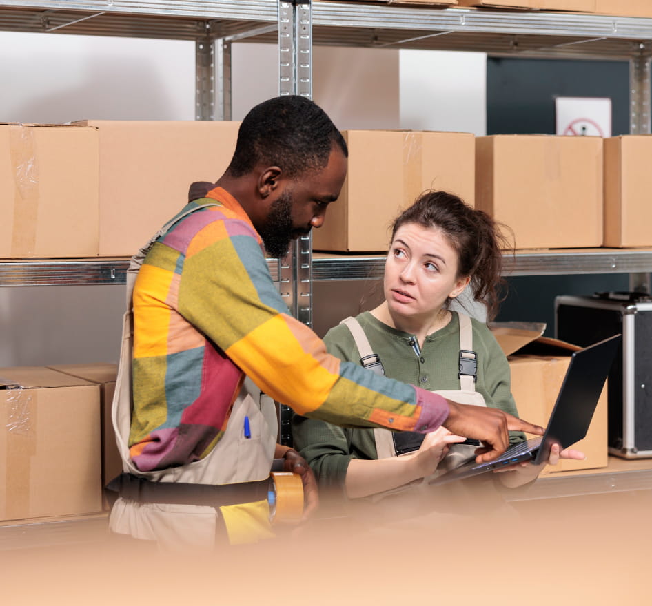 Logistics supply chain warehouse
